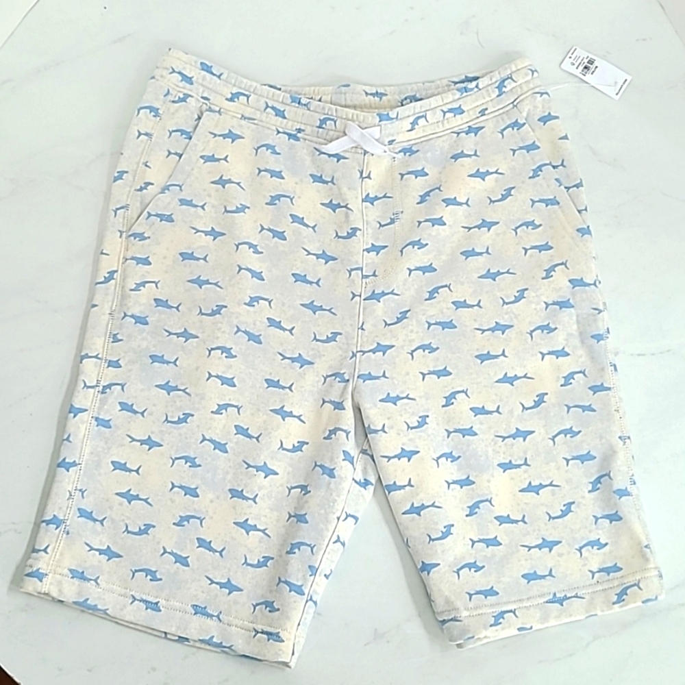 NWT Old Navy boys shark fleece shorts